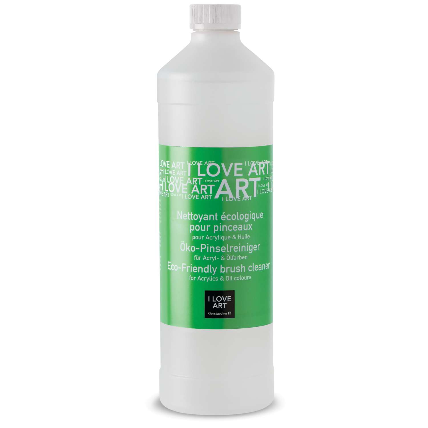I LOVE ART, Ecological Brush Cleaner — 1 litre bottle, 50,000+ Art  Supplies